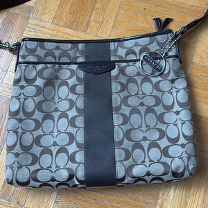 Coach Tan and Brown Crossbody Bag